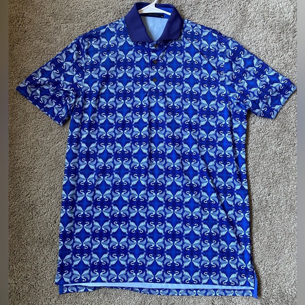 Greyson Polo - Royal Blue w/ Swans
